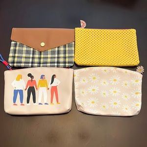Lot of 4 Ipsy Makeup Bags